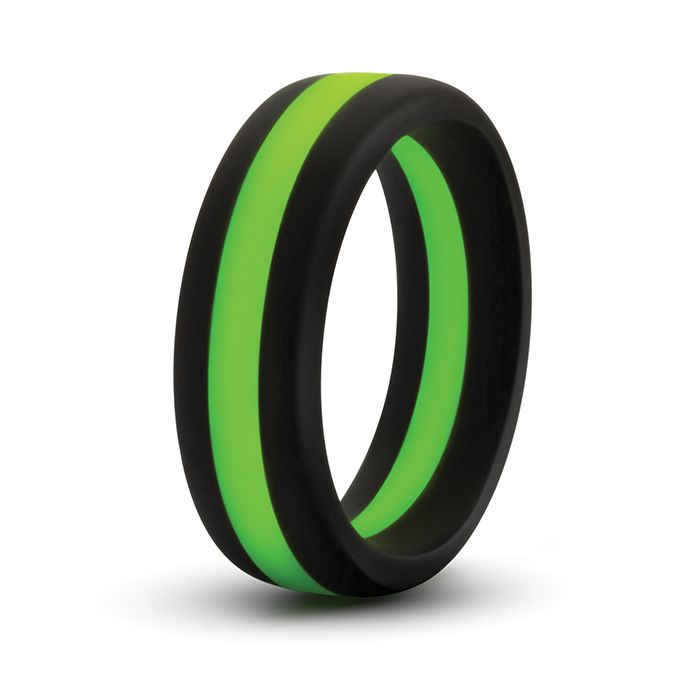 Blush Performance Silicone Go Pro Cock Ring - Black/Green