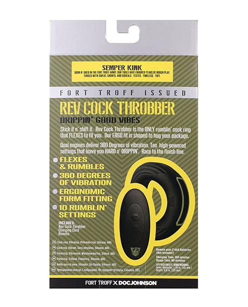 Fort Troff Rev Cock Throbber Vibrating Cock Ring