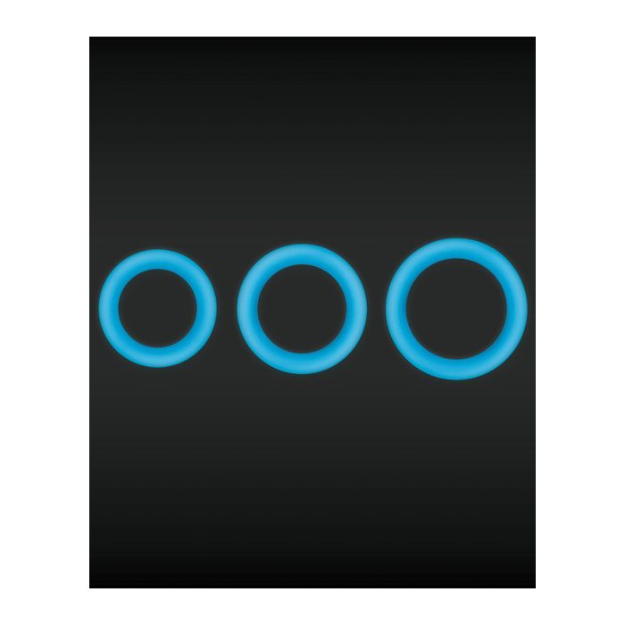 Firefly Halo Cockring - Blue (Available in 3 Sizes)