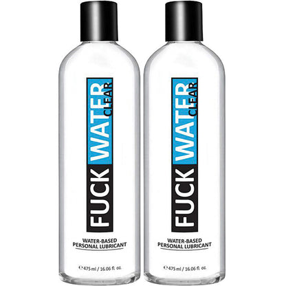 Fuckwater Clear H2O Water Based Personal Lubricant - Choose Size
