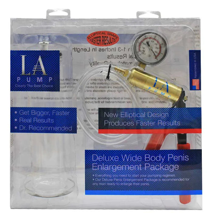 LA Pump Deluxe Erectile Dysfunction Package 1.75 x 9in, packaged