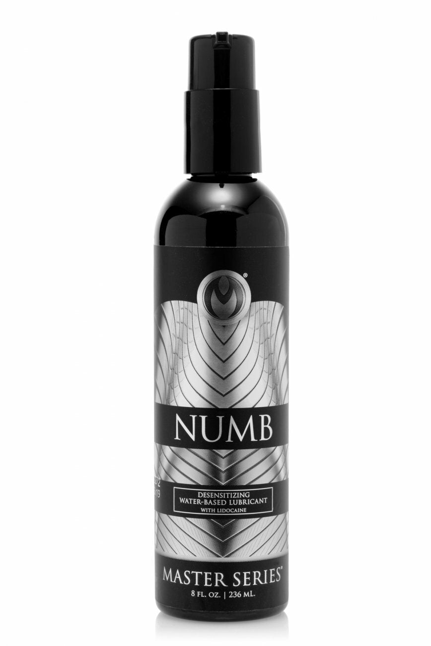 Master Series Numb Desensitizing Water Based Lubricant 8 Oz