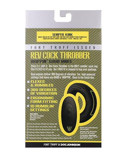 Fort Troff Rev Cock Throbber Vibrating Cock Ring