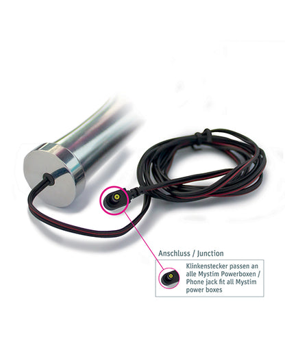 Mystim Glossy Glen e-Stim Aluminum Dildo