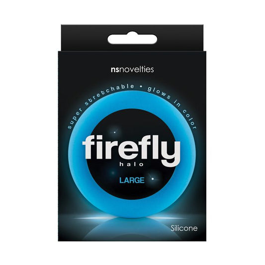 Firefly Halo Cockring - Blue (Available in 3 Sizes)